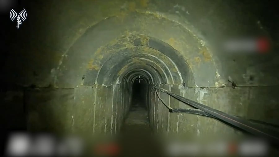 המנהרה שנחשפה ברצועת עזה