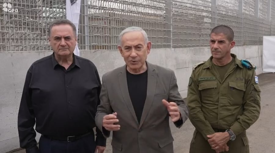 ראש הממשלה נתניהו  בגבול ירדן
