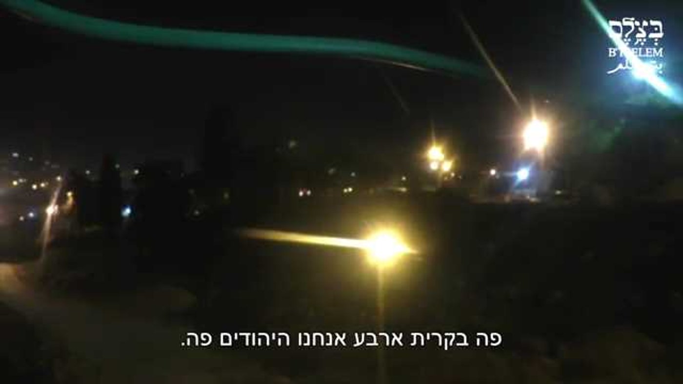 מופע הגועל: תושב קרית ארבע מקלל ערבים. צפו