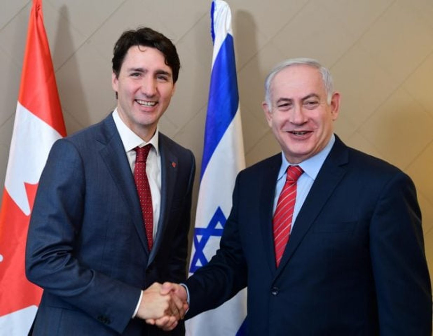 ראש הממשלה בנימין נתניהו עם ראש ממשלת קנדה ג'סטין טרודו