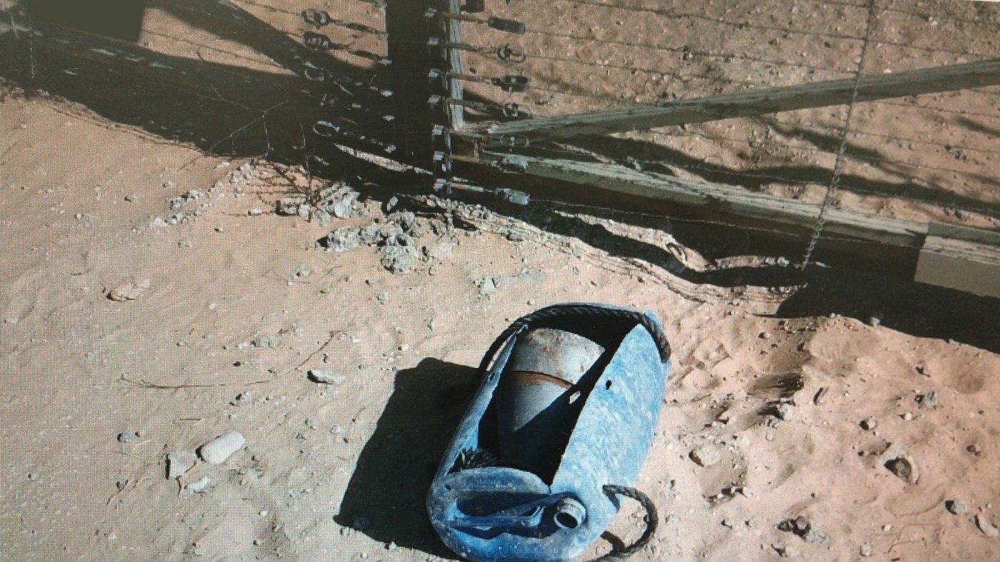 תיעוד: זה המטען שהוטמן לחיילי צה"ל על גדר הגבול