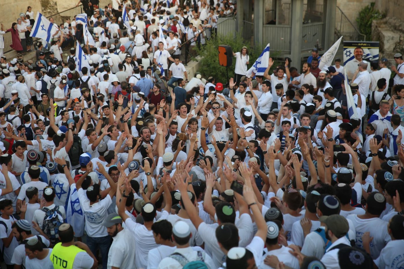 גלריית ענק: רבבות חגגו בריקוד הדגלים. תיעוד