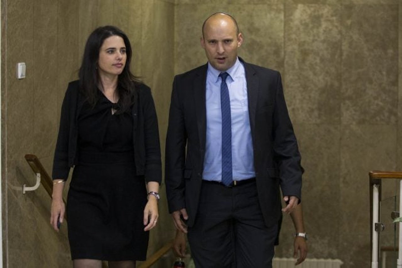 איילת שקד ונפתלי בנט בימים בהם נעשו הדרישות לסיקור נגדם (יונתן זינדל/פלאש 90)