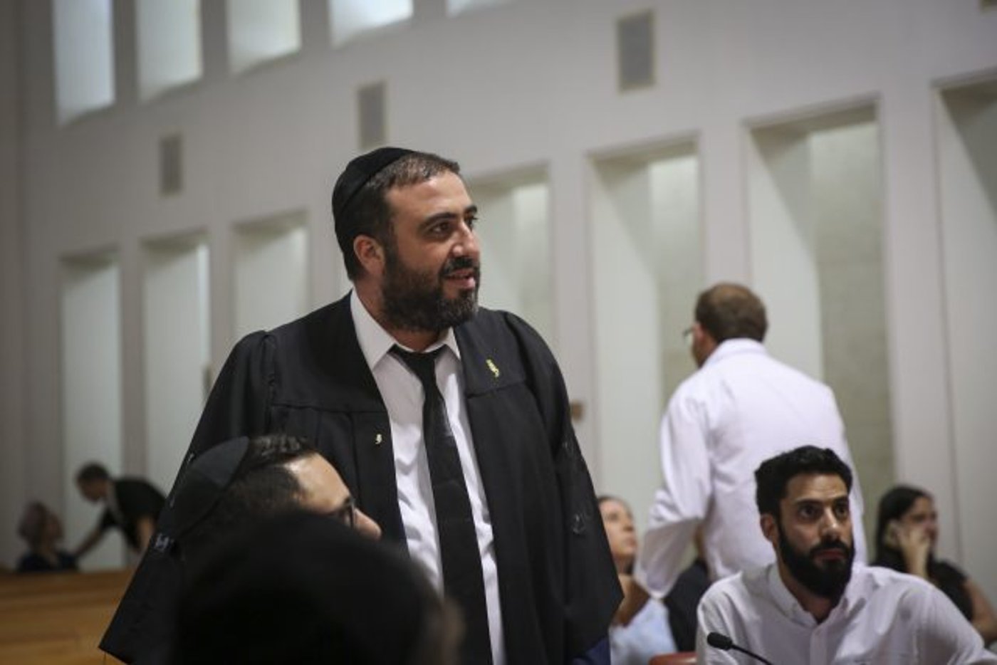 חבר הכנסת משה ארבל בימיו כעורך דין, בבית המשפט העליון (פלאש 90)