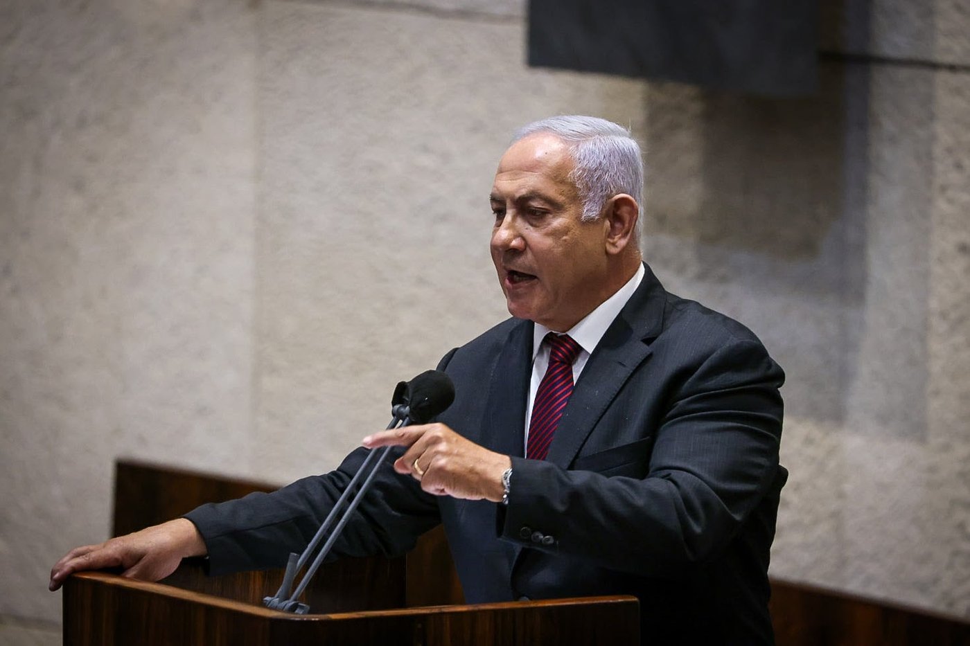 נתניהו נואם אתמול
