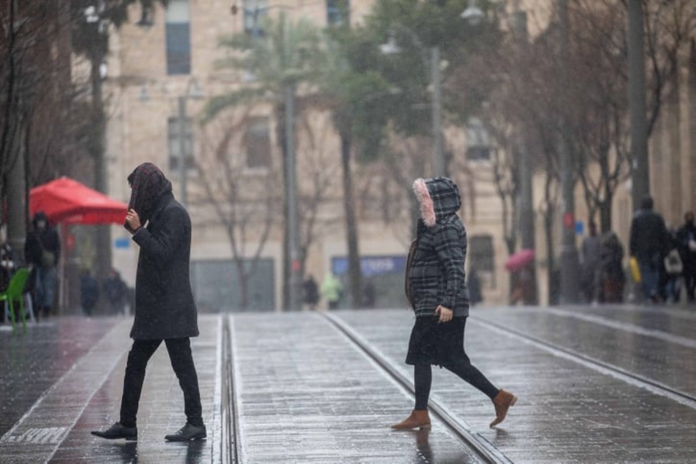 גשם בכל הארץ; הצפות בגוש דן