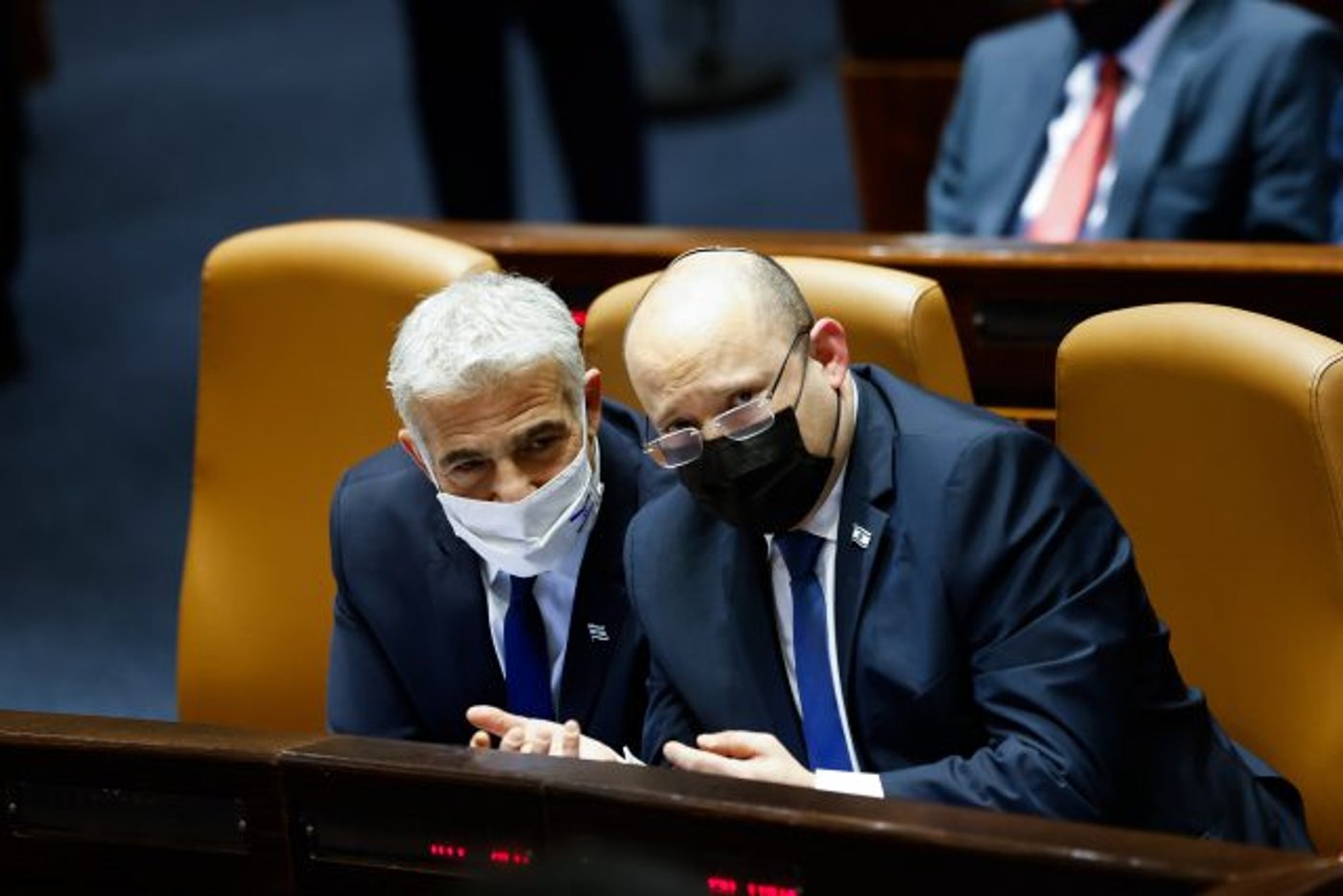 בנט ולפיד בכנסת