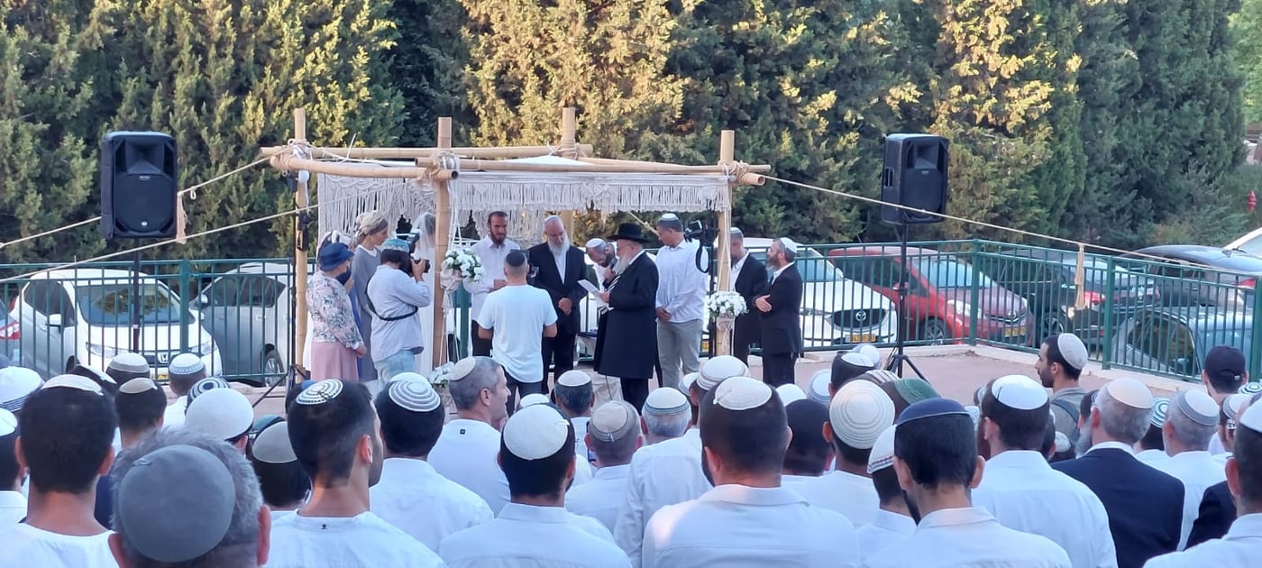 בתו של האלוף הסרוג התחתנה עם בנו של הרב הסרוג