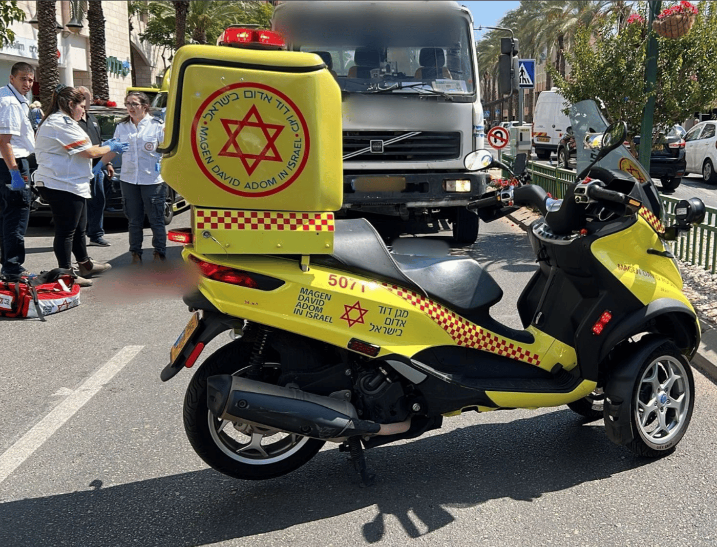 רחובות: רוכב אופנוע כבן 40 החליק ונהרג