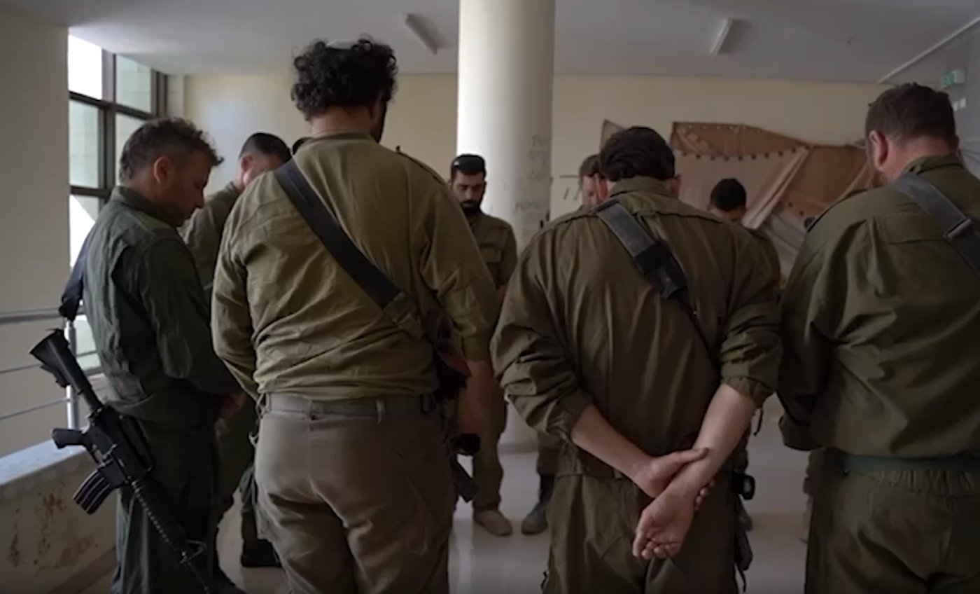 צפו: הלוחמים קיימו טקס ליום השואה ברצועת עזה