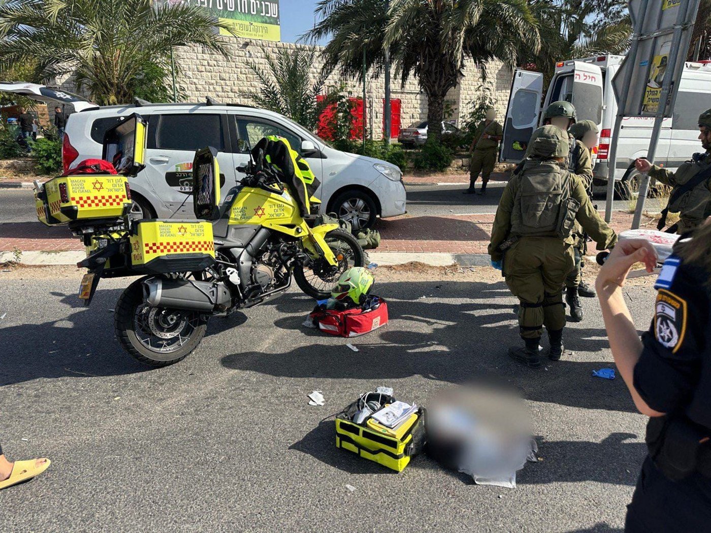 לוחם נפצע באירוע דריסה סמוך לתחנת הדלק ברנתיס
