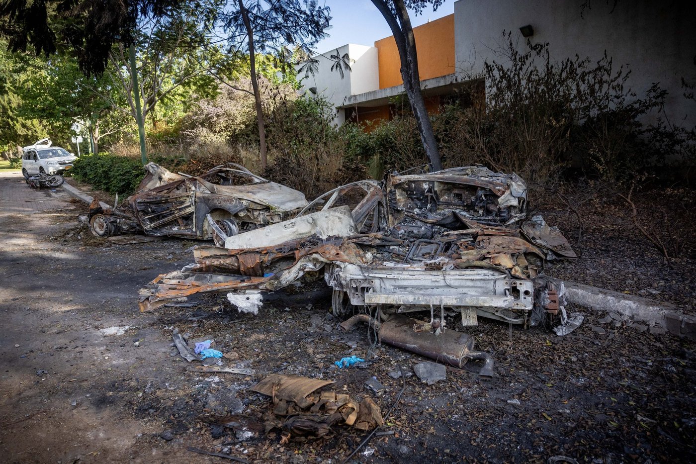 קיבוץ בארי אחרי הטבח (יונתן זינדל/פלאש90)