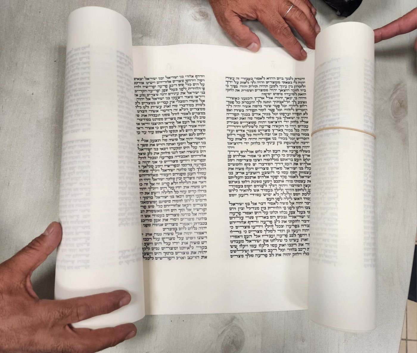 בתוך חפץ חשוד: המשטרה מצאה יריעות של ספר תורה