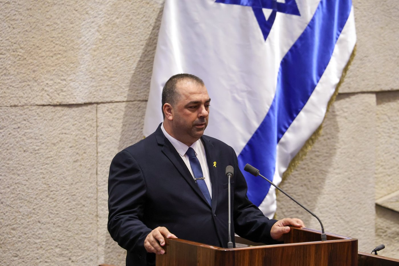 המחליף של גלנט: עפיף עבד הצהיר אמונים במליאת הכנסת. צפו