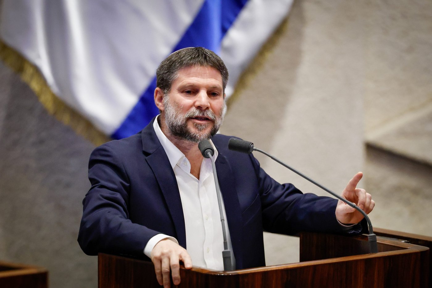 סמוטריץ' במהלך ההצעות על התקציב