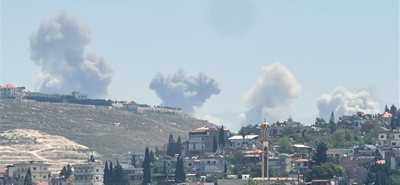 צה"ל תקף מנהרות טרור של חיזבאללה בדרום לבנון