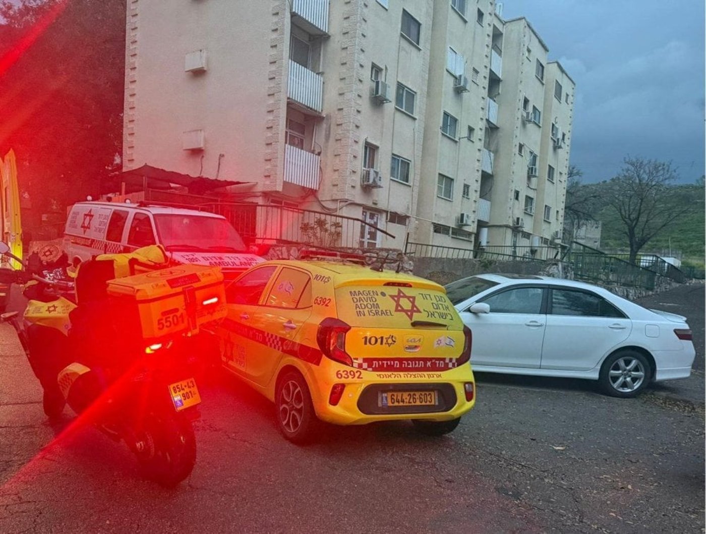 זירת האירוע בקריית שמונה
