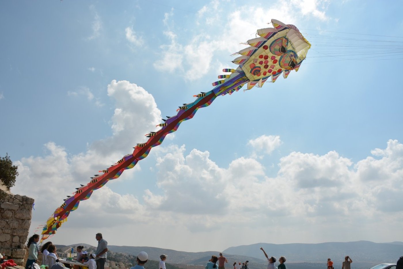 עפיפוני ראווה מעל צוקי הר כביר