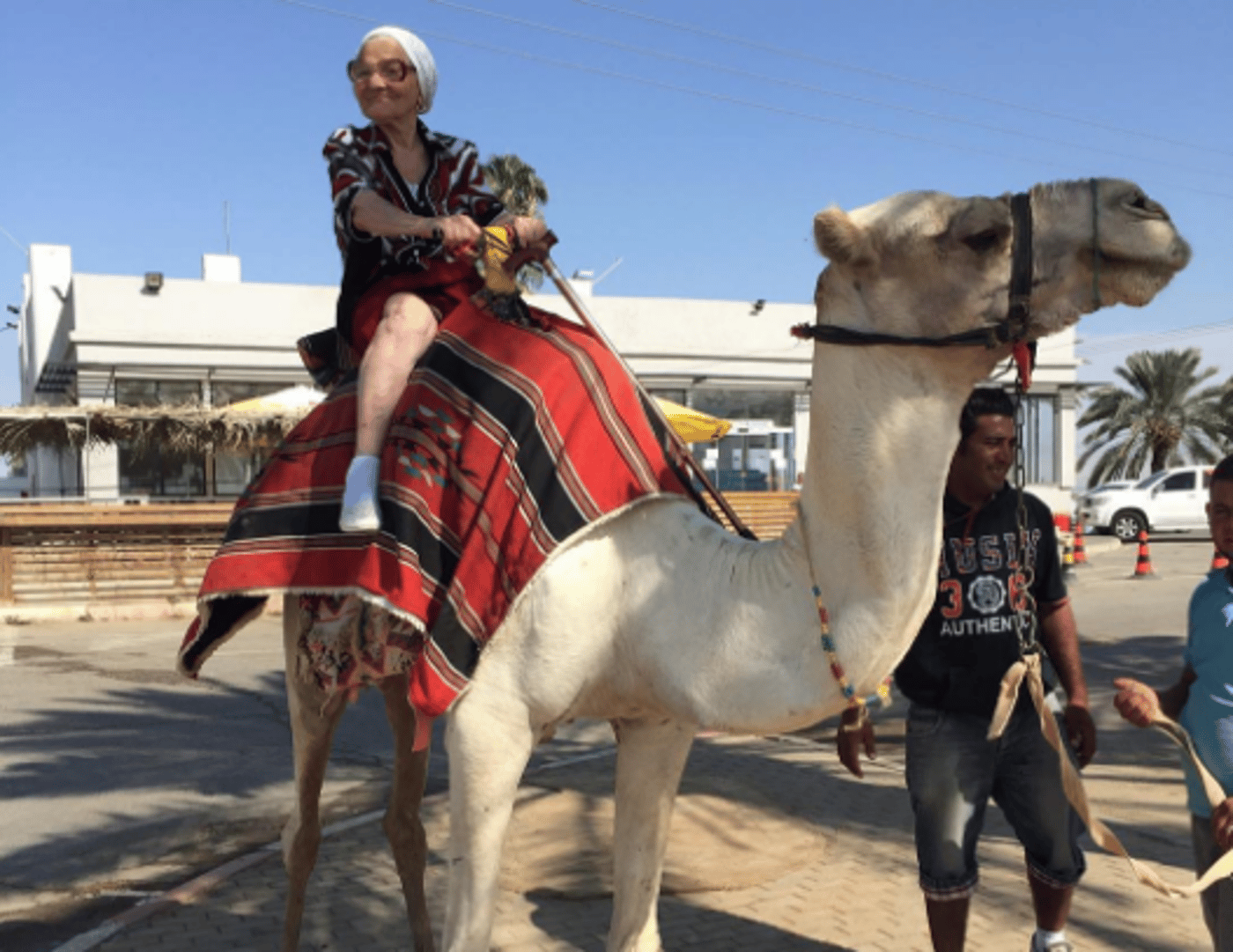 במהלך ביקורה בישראל צילום מסך מתוך האינסטגרם 