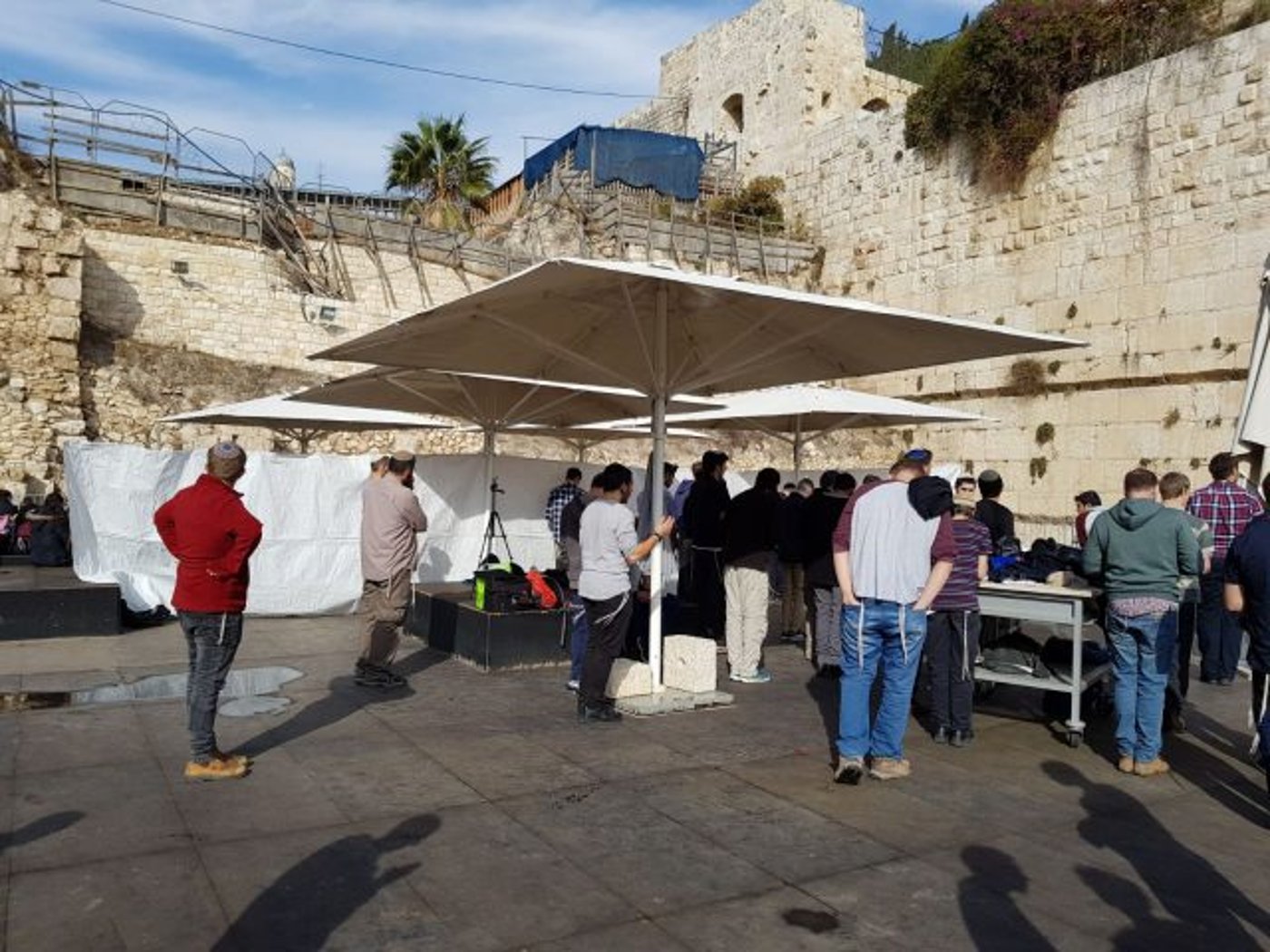 לפני בג"צ: עשרות התפללו בהפרדה ב'כותל הרפורמי'