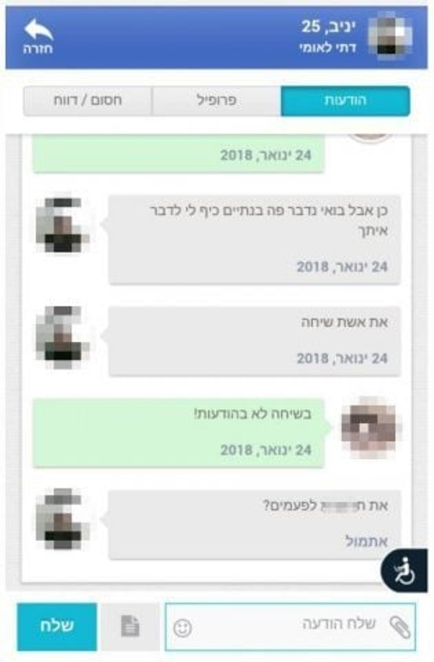 בנות דתיות מוטרדות מינית באתר 'שליש גן עדן'
