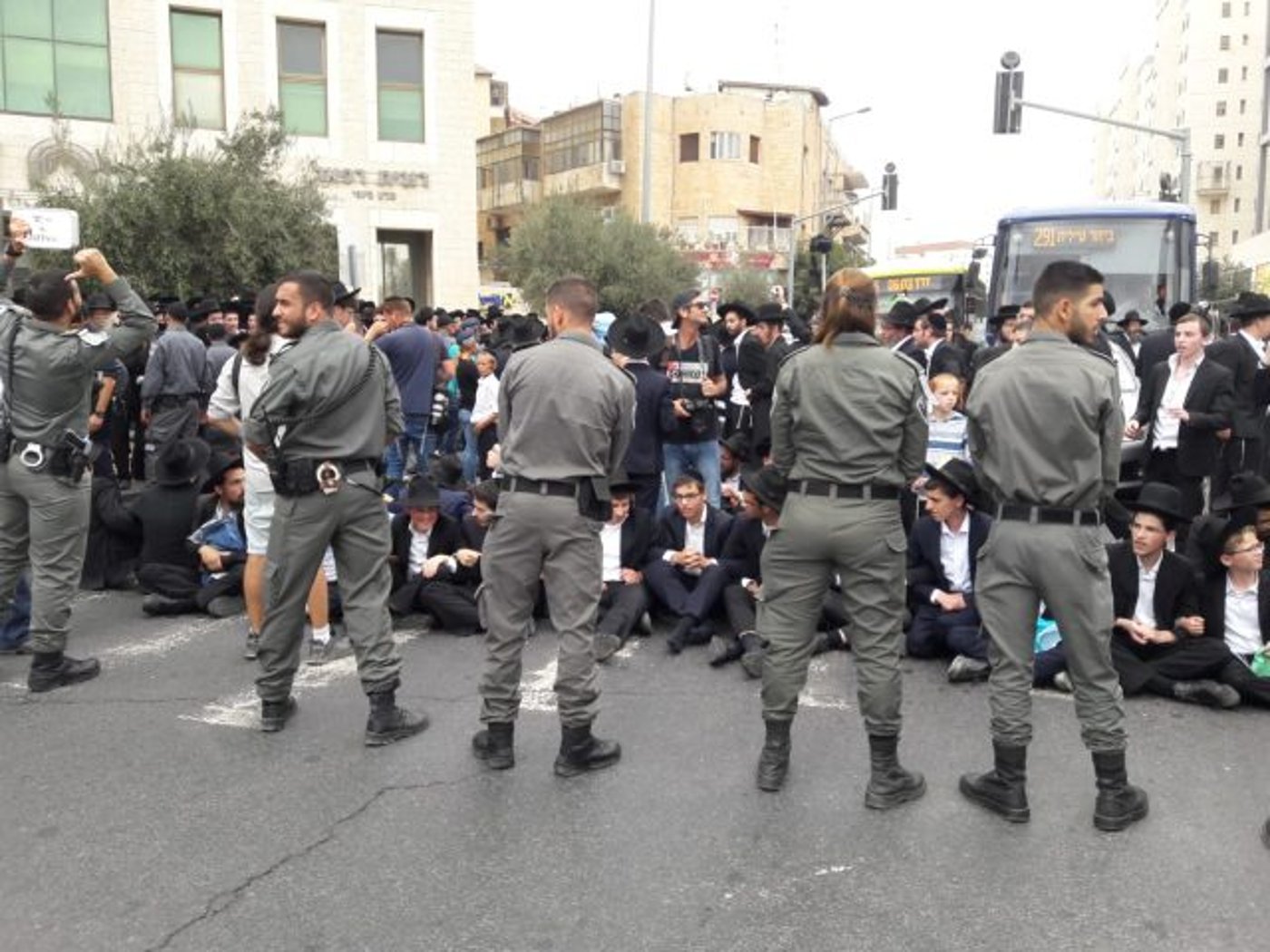 מחאת החרדים הקיצונים (קרדיט: דוברות המשטרה)