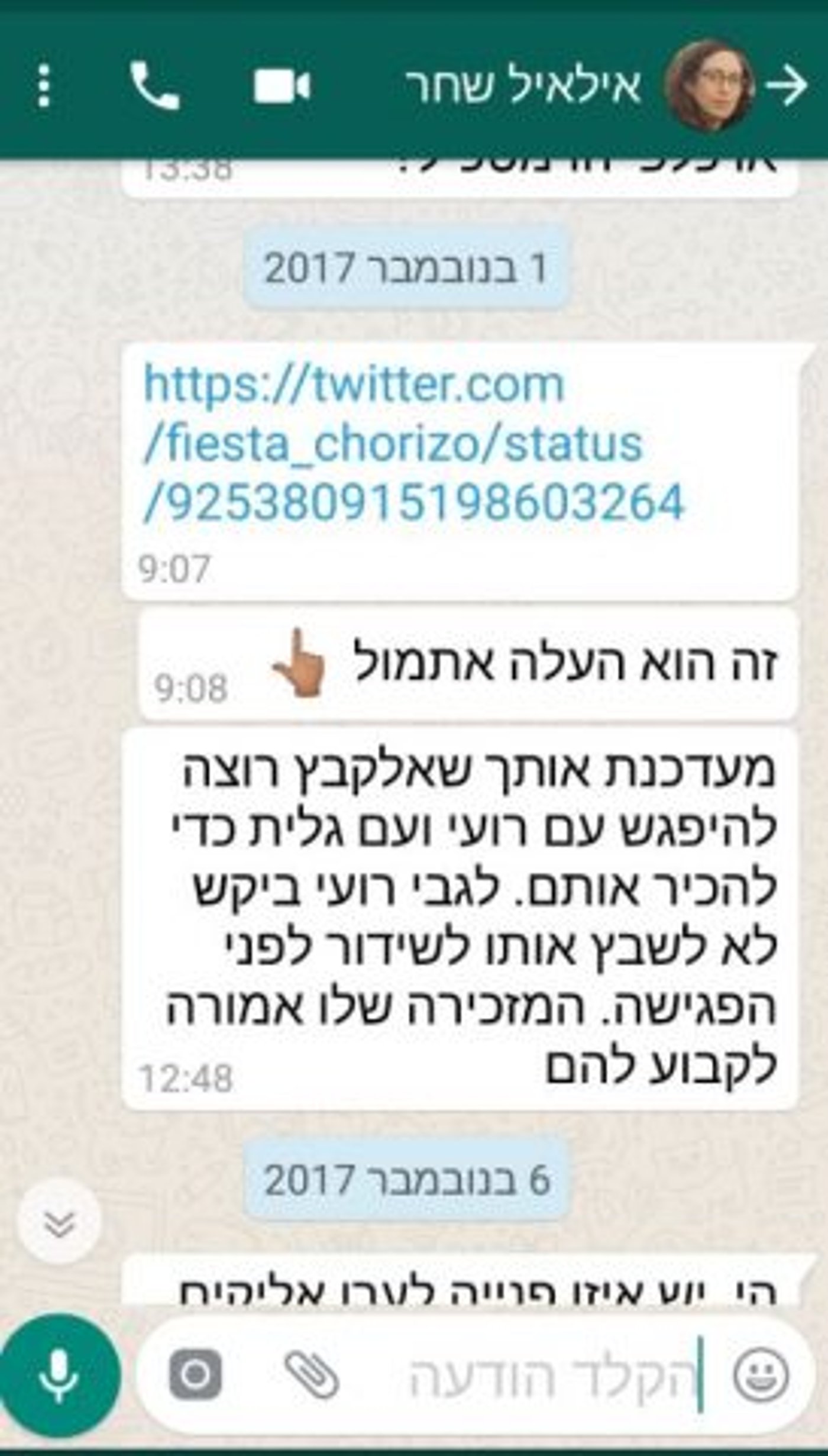 (צילום מסך- מתוך הטוויטר של אראל סגל)