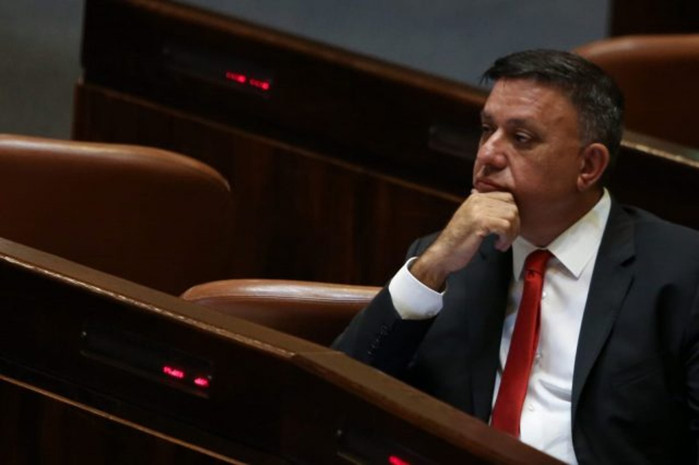 גבאי: "דחינו את ההצעה להצטרף לממשלה" (צילום: חיים גולדברג/ סרוגים)