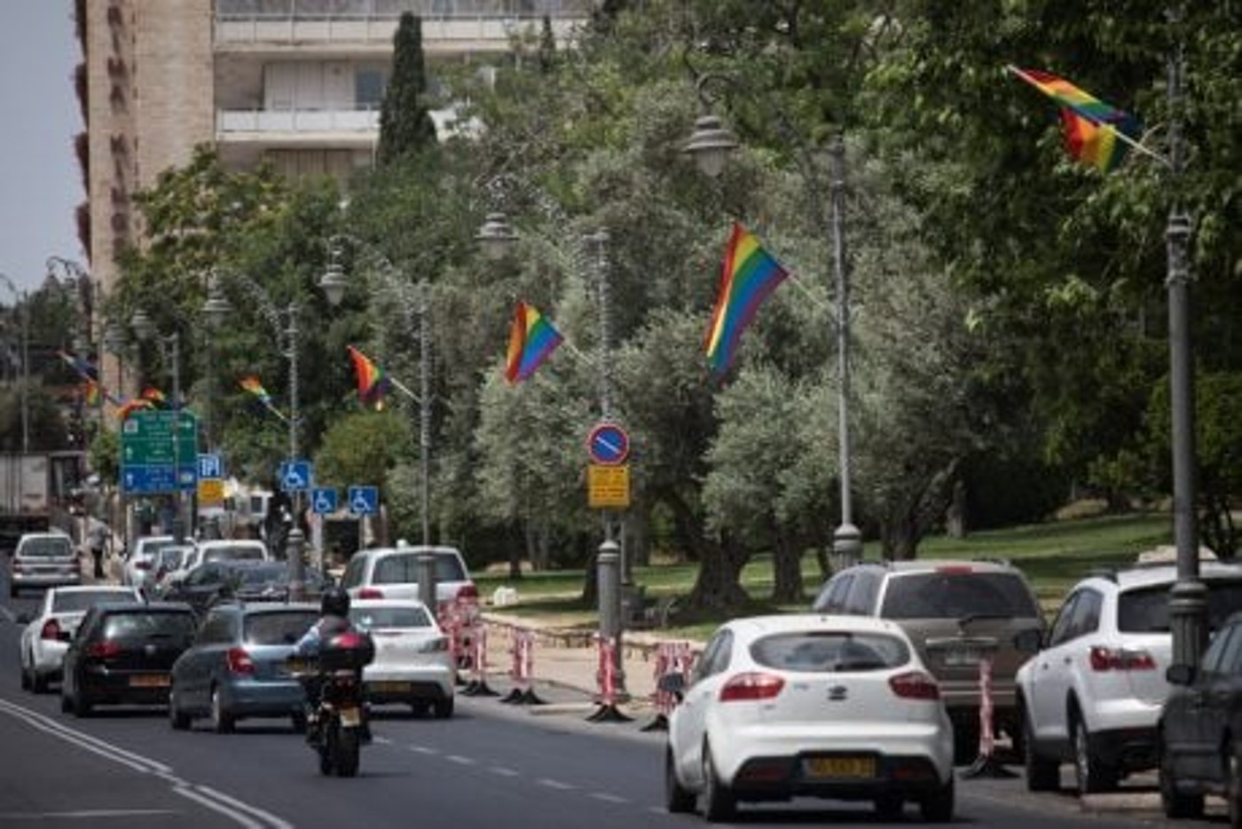 לא פוגע ברגשות הציבור. דגל להט"ב (הדס פרוש/פלאש90)