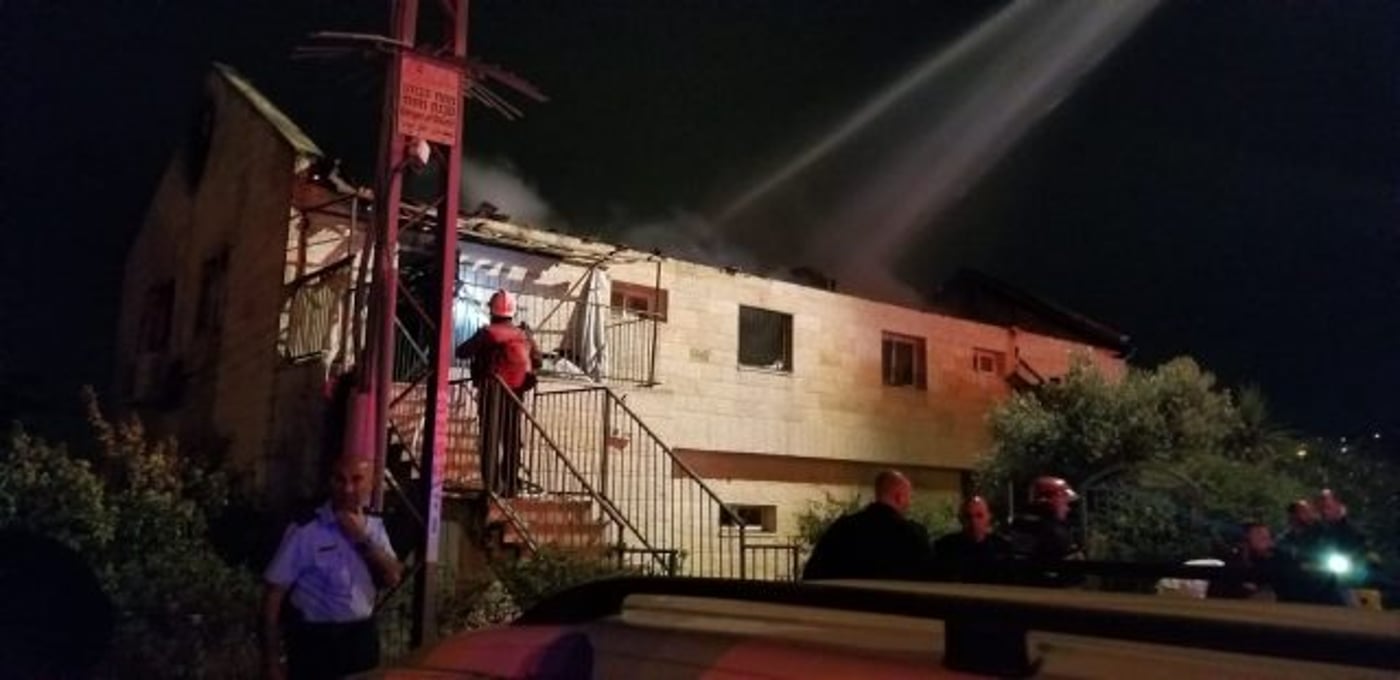 המבנה שנשרף (קרדיט: דוברות בנימין)