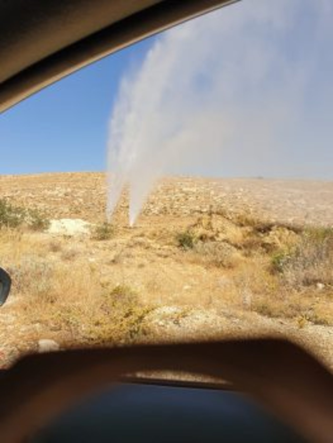 חבלה בצינור: הישוב אביגיל מנותק מאספקת מים