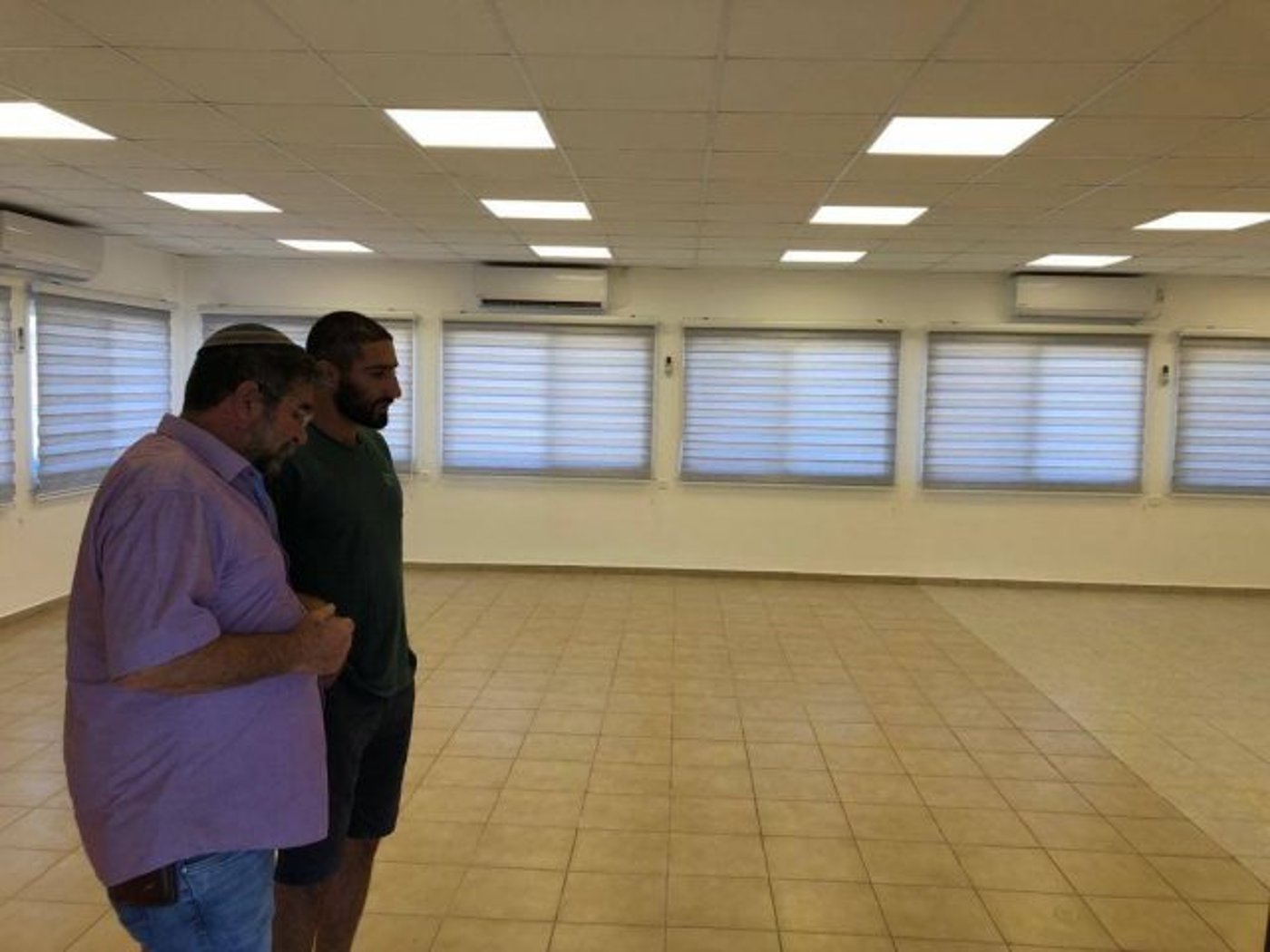 אולם הכינוסים וחדר האוכל. חיים רוקח, ראש המועצה האזורית גולן (קרדיט: החטיבה להתיישבות)