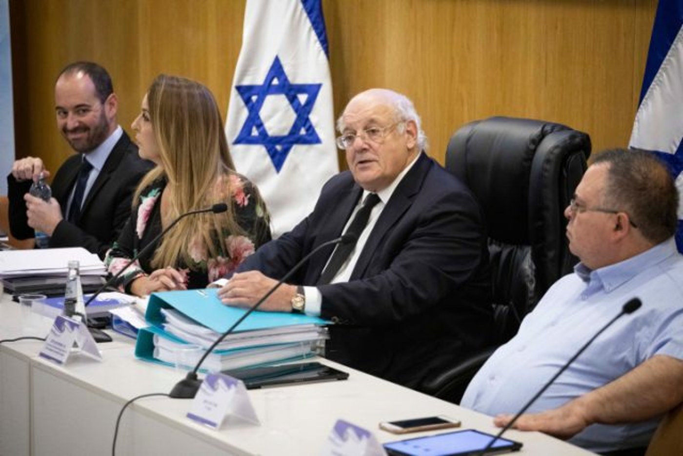 Chairman of the Election Committee, Justice Hanan Meltzer, arrives for a discussion of several parties' requests to disqualify Otzma Yehudit party from running in the upcoming Knesset elections, on grounds of racism and incitement, at the Knesset in Jerusalem, on August 14, 2019. Photo by Hadas Parush/Flash90 *** Local Caption *** ????? ???????????????????? ?????????? ???????????????????? ????????????? ???