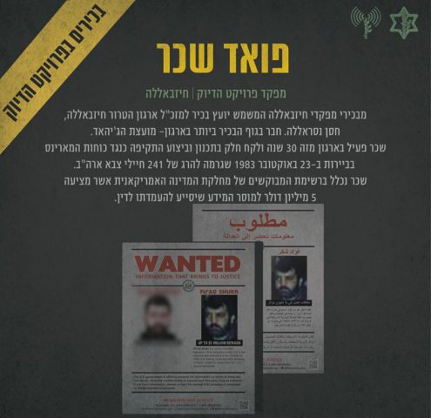 צה"ל חושף את הסוד של ארגון חיזבאללה