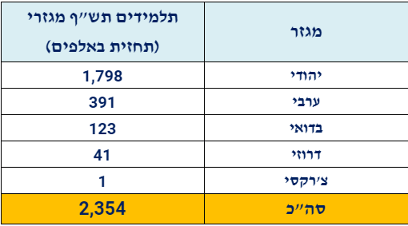 חלוקה למגזרים