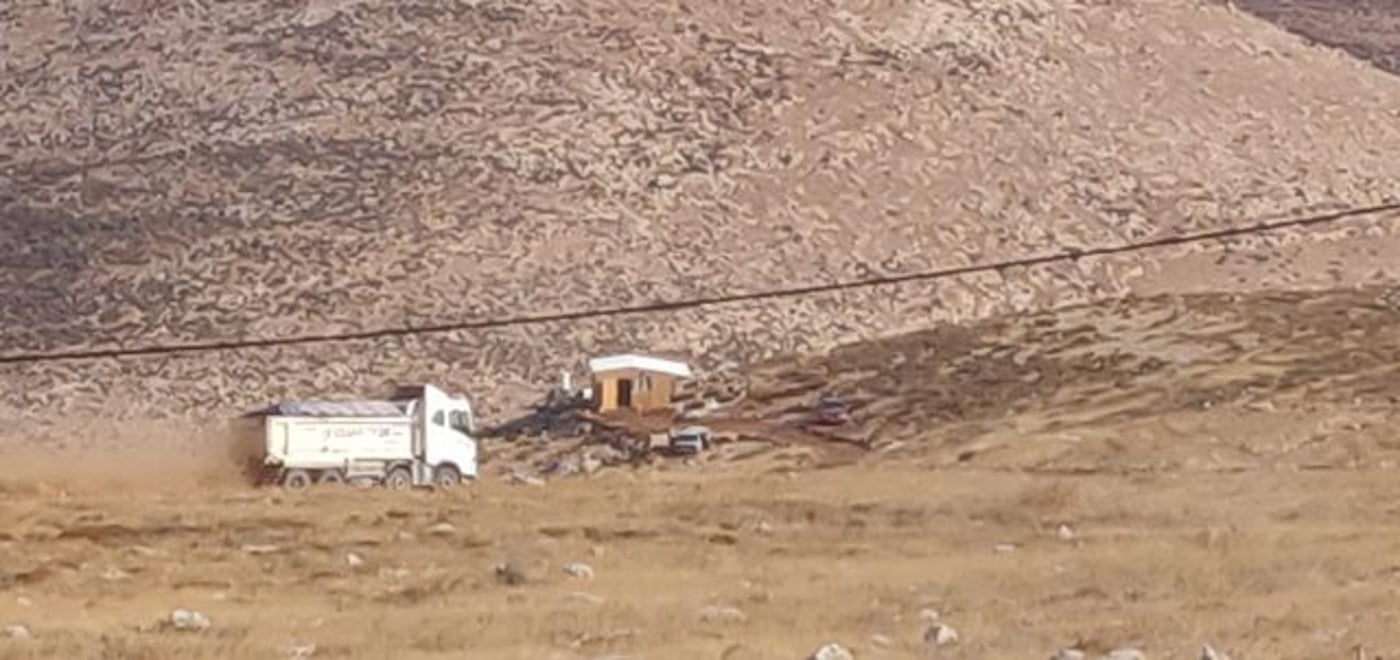 החרמת המשאיות ב'מעוז אסתר' (דוברות המשטרה)