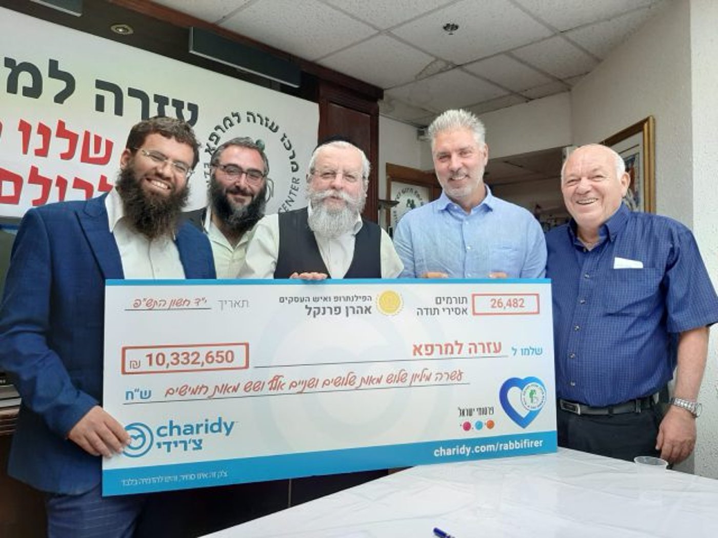 האירוע בוטל? זה הסכום שתרמו עם ישראל לרב פירר