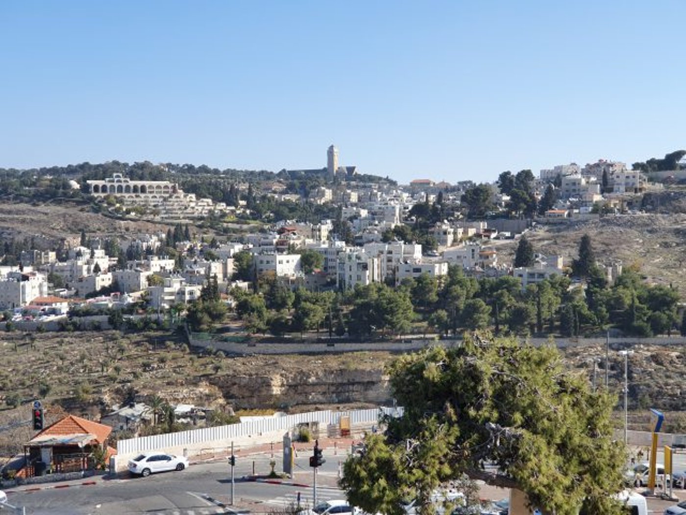 בית אורות ושכונת ואדי ג'וז מתוך החומות (אריה יואלי)
