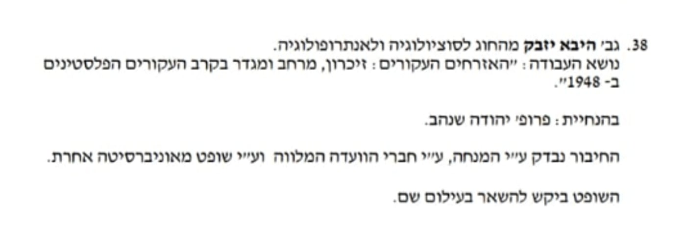 ח"כ היבא יזבק קיבלה תואר דוקטור מאוניברסיטת ת"א