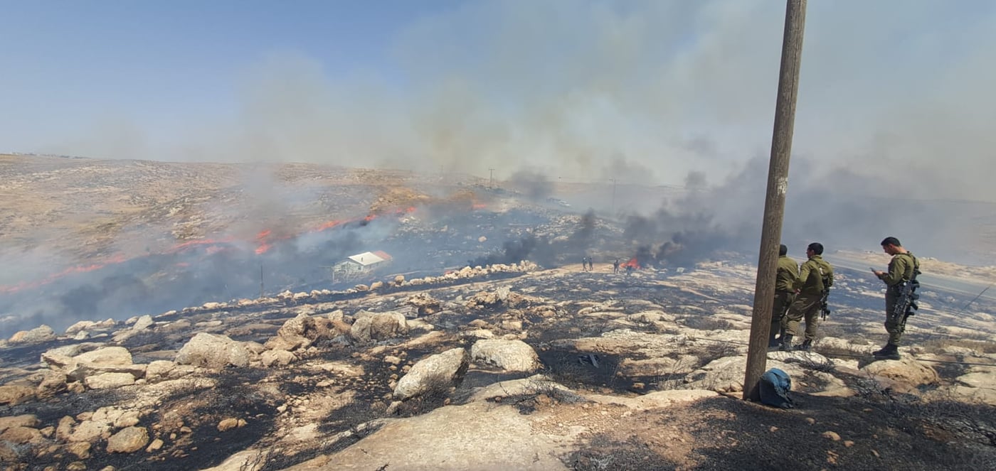 השריפה באשתמוע ביום שישי