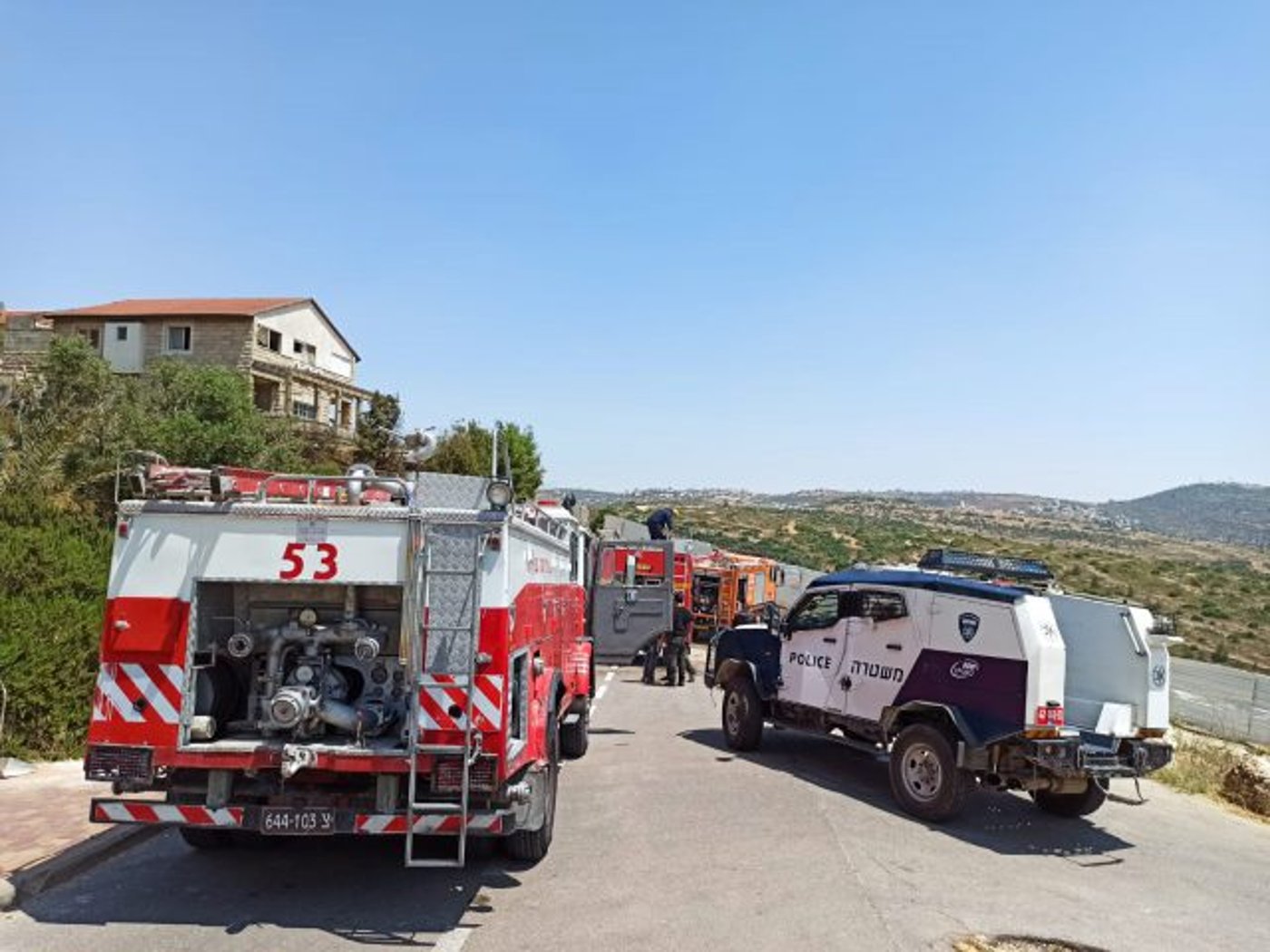 שריפה פרצה בין מספר בתים ביישוב נחליאל