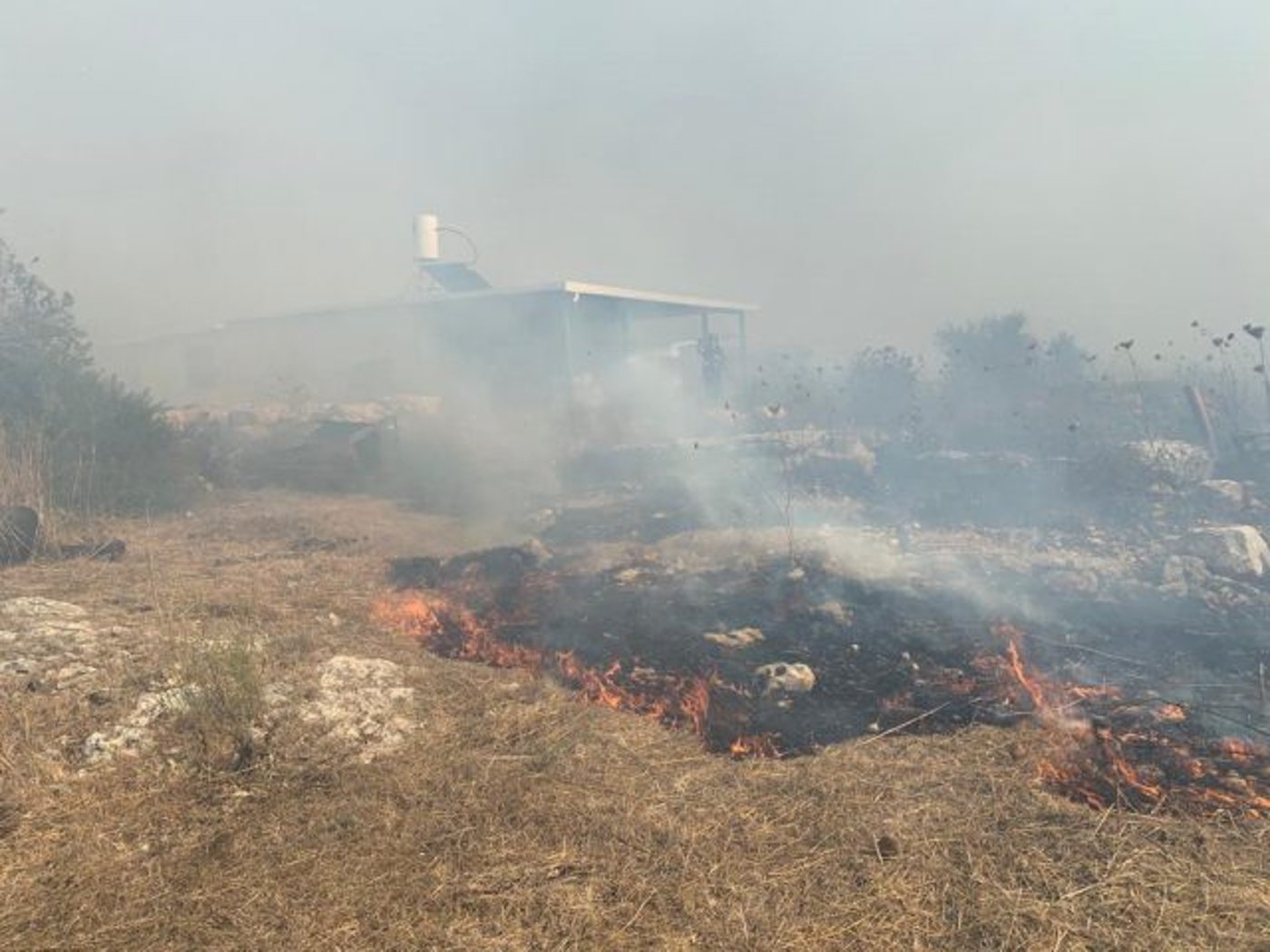 השריפה סמוך למבוא דותן: החל פינוי תושבים