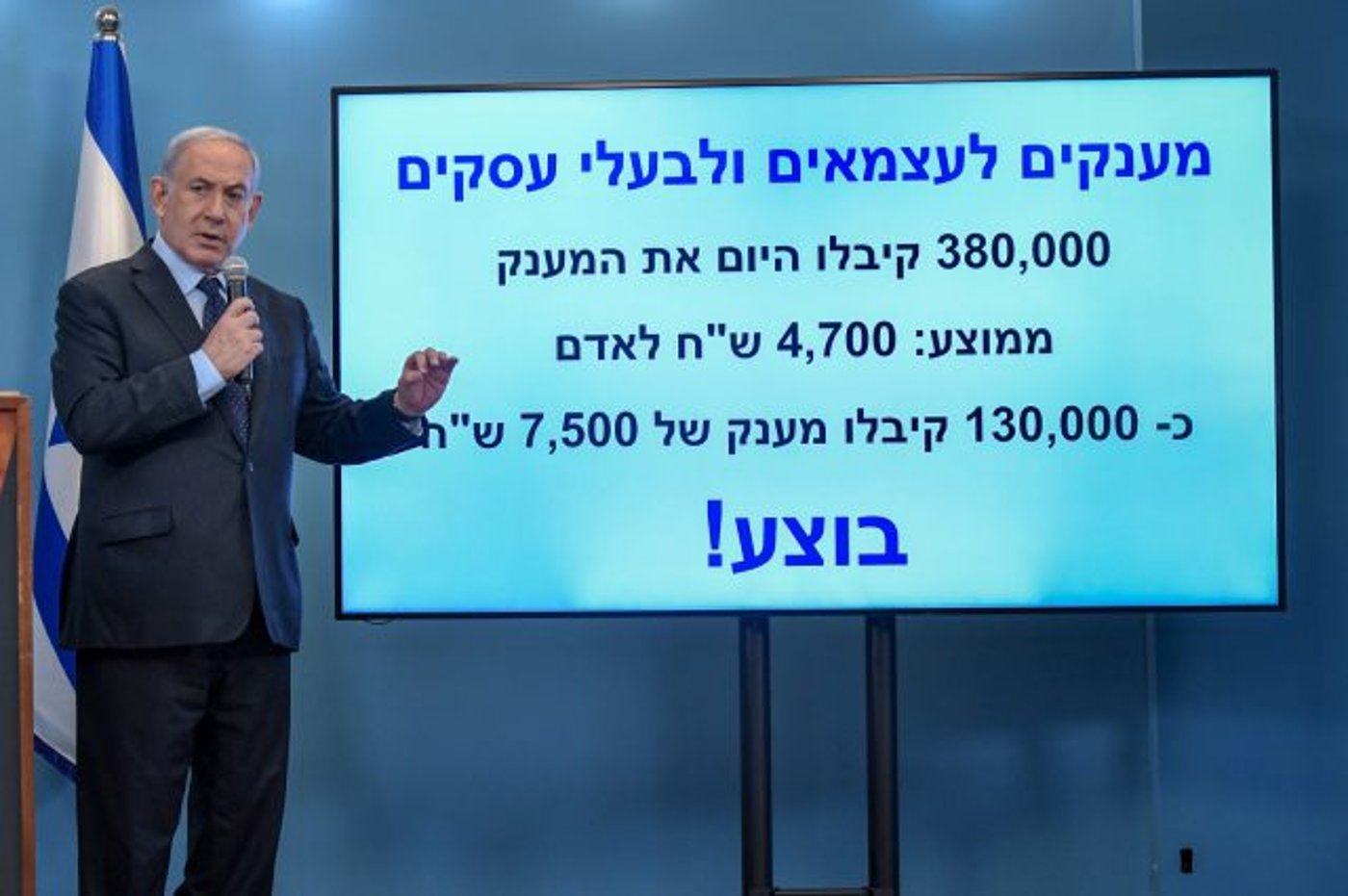 נתניהו מבטיח: מענק של 750 ש"ח לכל אזרח