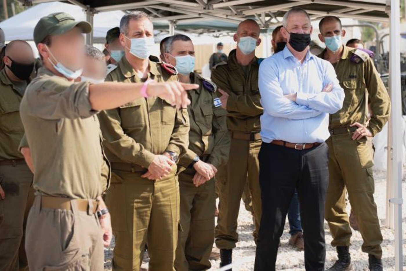 שר הביטחון והרמטכ"ל ביקרו בזרוע היבשה