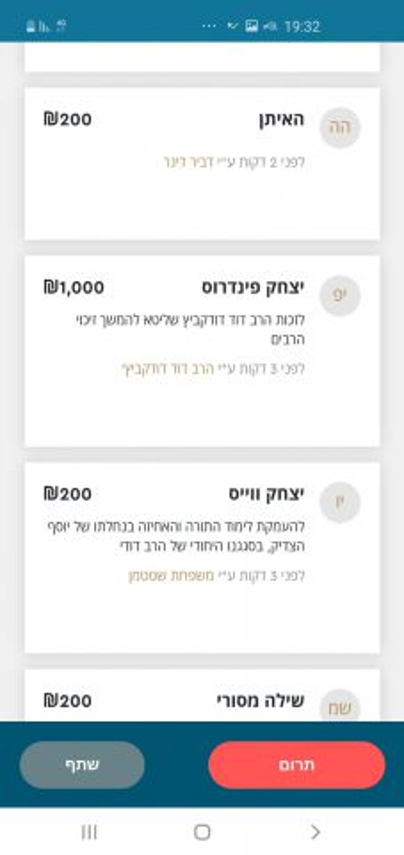 ח"כ פינדרוס תרם לישיבה ביצהר