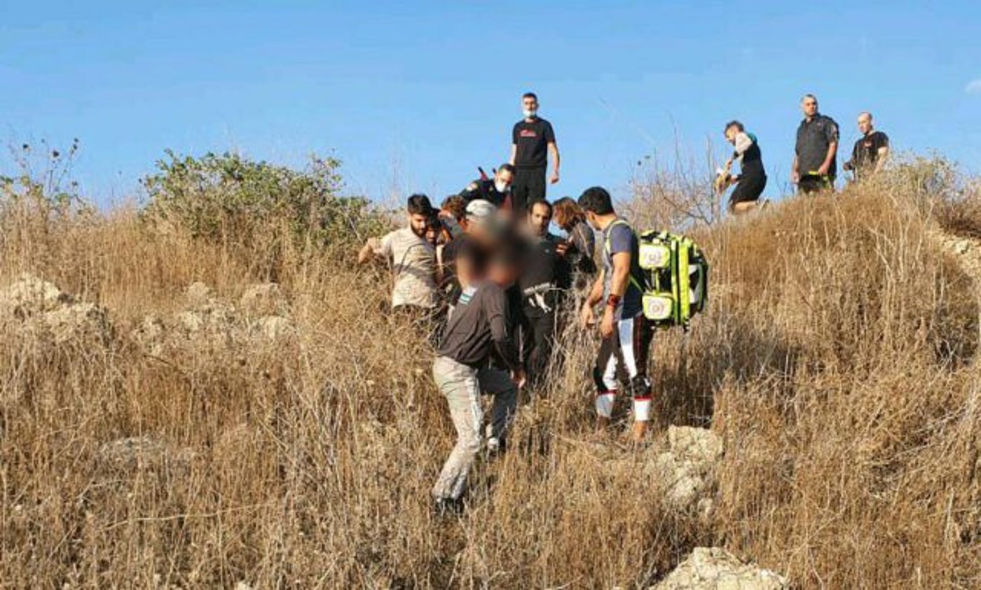חילוץ הצנחן בחוף הכרמל (דוברות מד"א מבצעי)