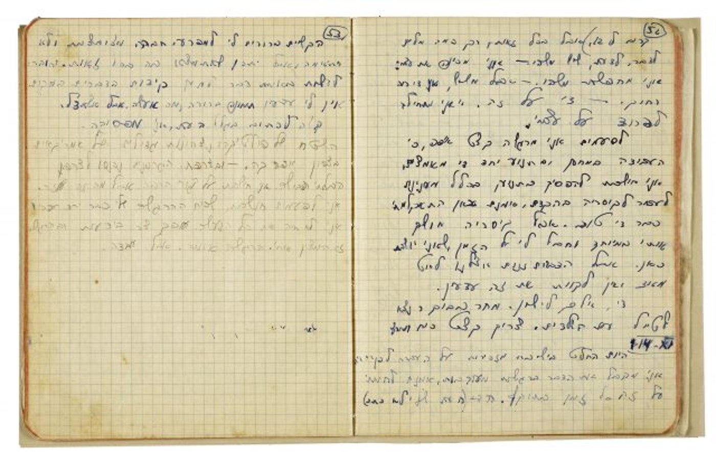 מתוך היומן 14.11.1942 המעבר לקיסריה ומלחמת העולם (אוסף חנה סנש)