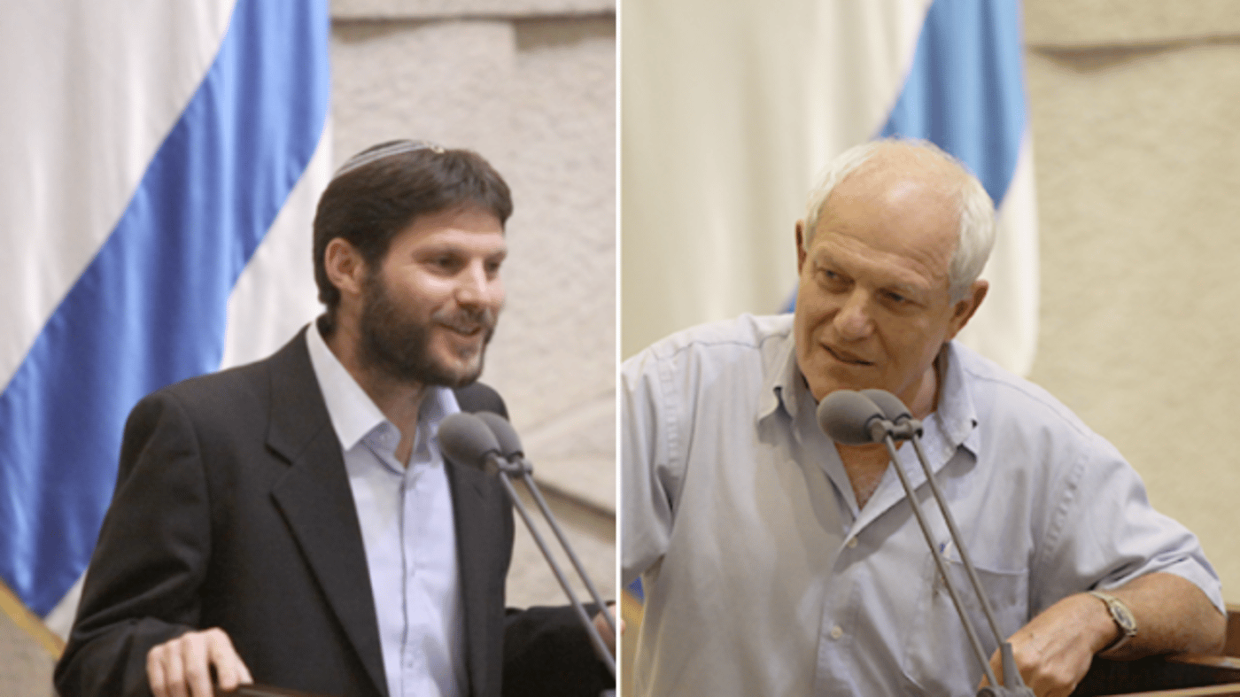 חיים כ"ץ ובצלאל סמוטריץ, ראשי שדולת א"י בכנסת.