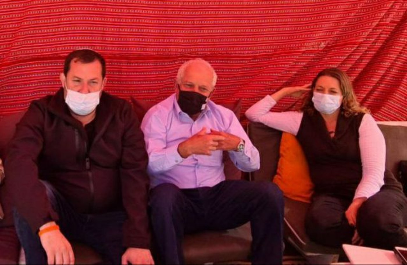 ח"כ חיים כץ במאהל (קרדיט: רועי חדי)