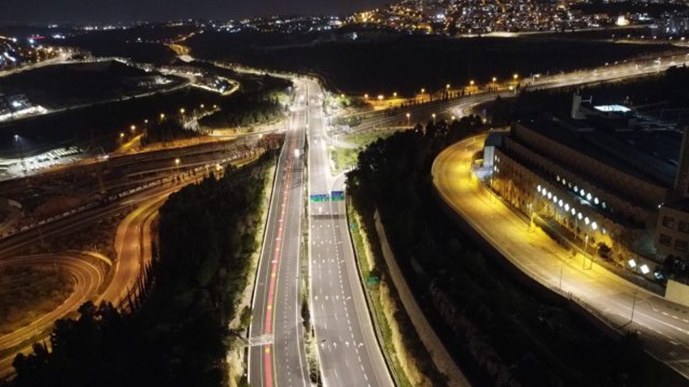 עיר עוטפת אור: בירושלים הותקנה תאורת LED
